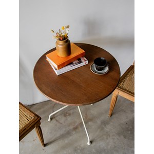 Table pliante en bois et métal n°132