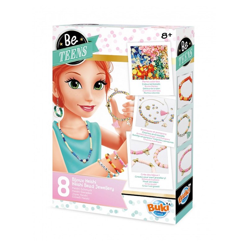 8 bijoux heishi perles colorees