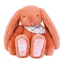 Lapin fleurette - terracotta 35 cm