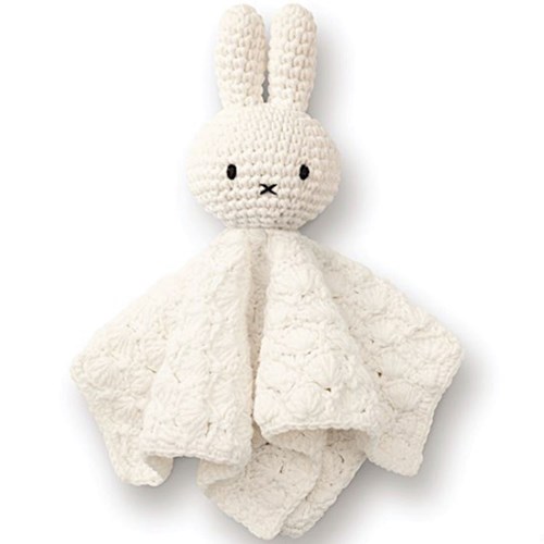 Just Dutch - Doudou plat vintage miffy blanc