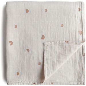 Maxi lange en coton bio rainbows (120 x 120 cm)
