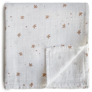 Maxi lange en coton bio sparrows (120 x 120 cm)