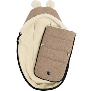 Chancelière en laine avec capuche souris