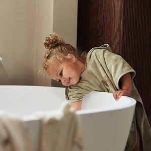 Poncho de bain en éponge