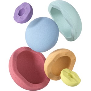 Jeu de motricité inside rainbow pastel (6 blocs)