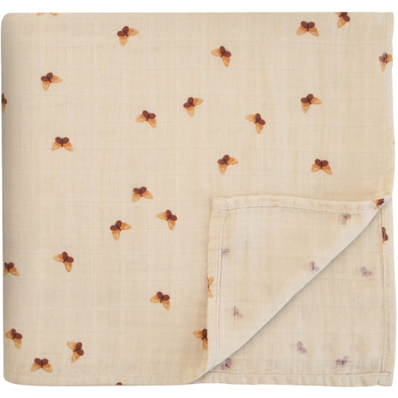 Maxi lange en coton butterflies (120 x 120 cm)
