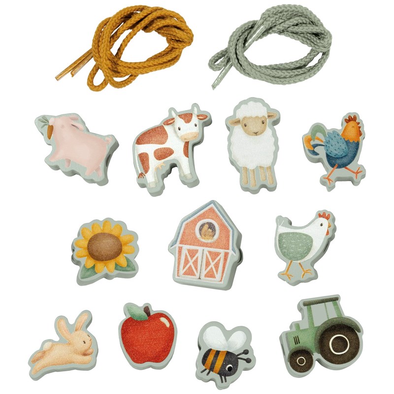 Perles en bois à lacer