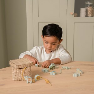 Perles en bois à lacer