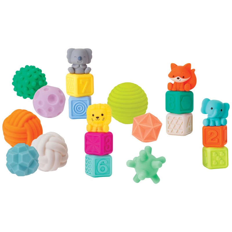Coffret sensoriel balls blocks buddies super soft