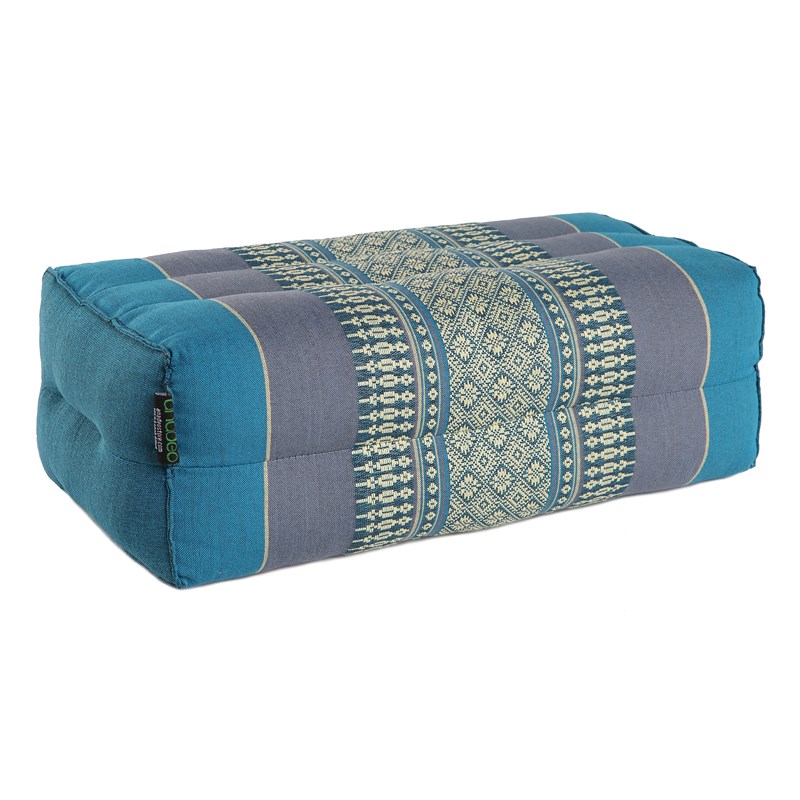 Coussin yoga kapok turquoise