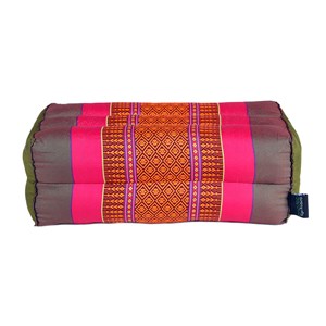 Coussin yoga vert olive fuschia Olive