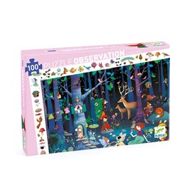 Puzzle d'observation la forêt enchantée