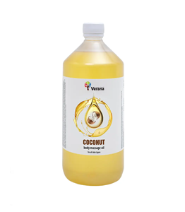 Huile massage naturelle coco - 1 litre