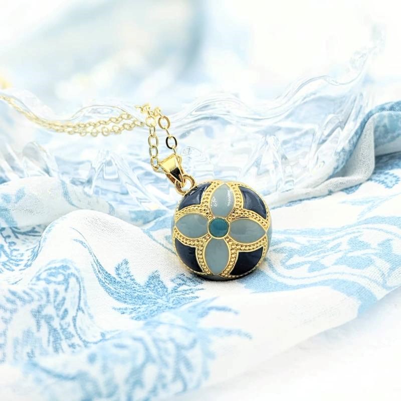 Bola de grossesse doré - marin