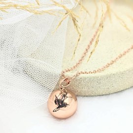 Bola de grossesse rose doré - colibri