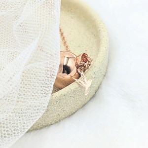 Bola de grossesse rose doré - colibri