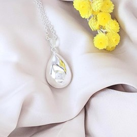 Bola de grossesse argent - goutte