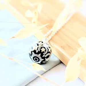 Bola de grossesse argenté - inaya noir