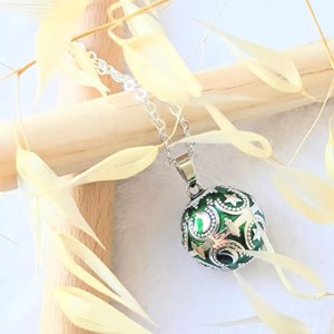 Bola de grossesse argenté - inaya vert