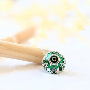 Bola de grossesse argenté - inaya vert