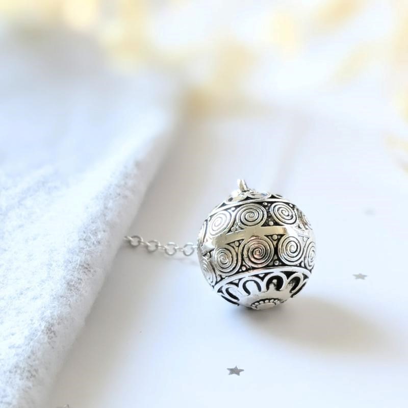 Bola de grossesse argenté - iris