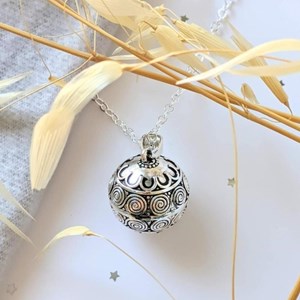 Bola de grossesse argenté - iris