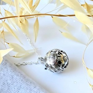 Bola de grossesse argenté - iris