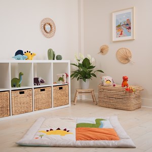 Tapis de parc réversible les amis dinos