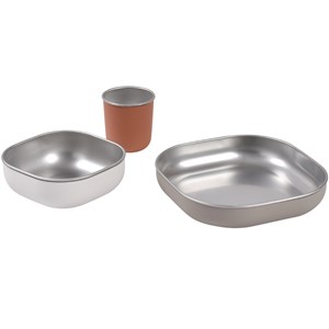 Coffret repas inox terracotta