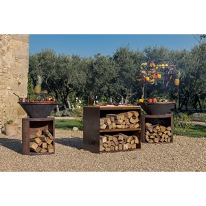 Brasero ellipse 80 corten