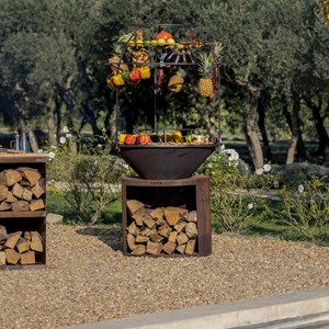 Brasero ellipse 100 corten