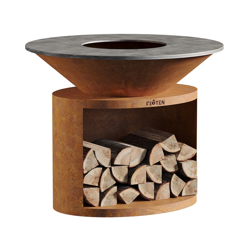 Brasero ellipse 120 corten