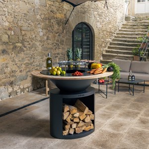 Brasero ellipse 100 noir