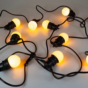 Guirlande guinguette led 4,5 m blanc chaud – solaire et secteur