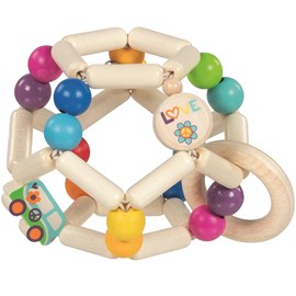 Hochet balle flexible van arc-en-ciel