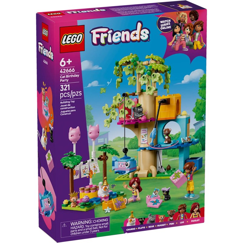 Lego friends - fête anniversaire & chats - 42666