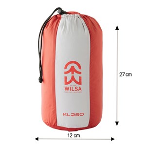 Sac de couchage duvets kl250 droit rouge