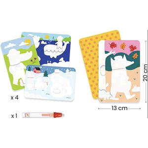 Coloriage magique - 4 saisons