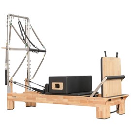 Pilates reformer en bois avec tour
