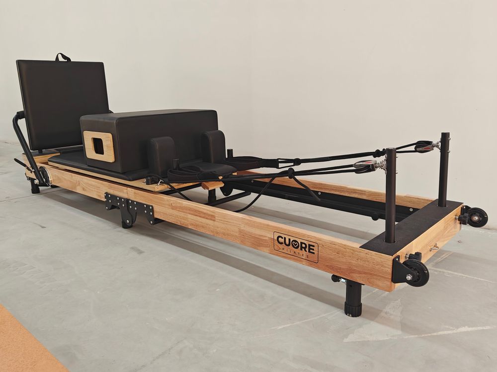 Appareil De Pilates Reformer Pliable Pilateo (gris, Bois) - Neuf, Pro