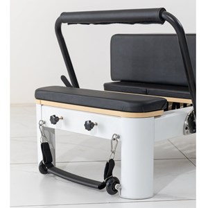 Pilates reformer blanc en aluminium