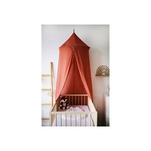 Ciel de lit bébé terracotta 60x245 cm
