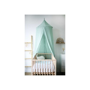 Ciel de lit bébé vert 60x245 cm
