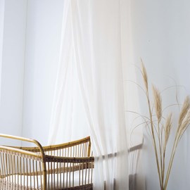 Ciel de lit bébé beige 60x245 cm