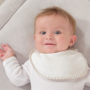 Lot de 7 bavoirs vanille