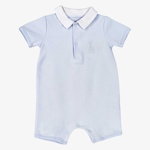 Combishort bébé bleu 1