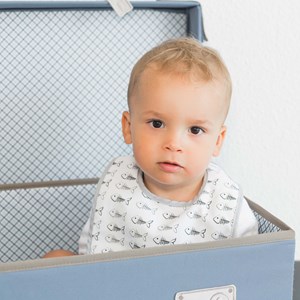 Lot de 7 bavoirs bébé blanc