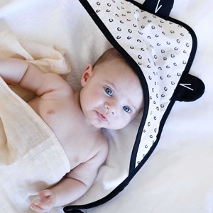 Sortie de bain ecru 70x70 cm