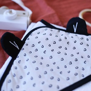 Sortie de bain ecru 70x70 cm