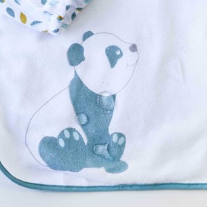 Bavoir imperméable manche longue vert